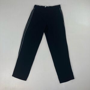 Aritzia Babaton Conan Black Side Stripe High Rise Cropped Pants Size 2 Pull On